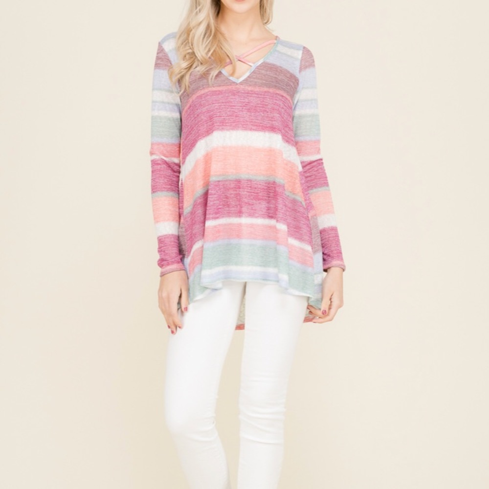 🌟Sale🌟Striped Tunic Top - Picture 2 of 5